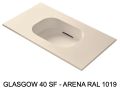 Low-depth suspended or built-in vasin surface - GLASGOW 40