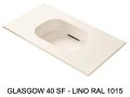 Low-depth suspended or built-in vasin surface - GLASGOW 40