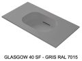Low-depth suspended or built-in vasin surface - GLASGOW 40