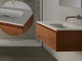 Suspended or incasted basin with 60 cm basin – GLASGOW 60