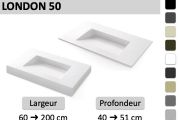 Custom-made toilet tray drainage by gutter – LONDON 50
