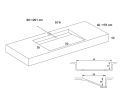 Custom-made toilet tray drainage by gutter – LONDON 50