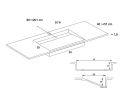 Custom-made toilet tray drainage by gutter – LONDON 50