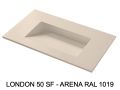 Custom-made toilet tray drainage by gutter – LONDON 50