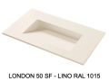 Custom-made toilet tray drainage by gutter – LONDON 50