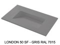 Custom-made toilet tray drainage by gutter – LONDON 50