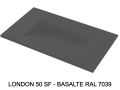 Custom-made toilet tray drainage by gutter – LONDON 50