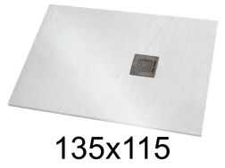 Shower tray 135x115 cm extra-flat resin - VERONE XL