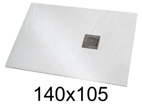 Shower tray 140x105 cm extra-flat resin - VERONE XL