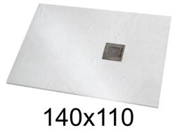Shower tray 140x110 cm extra-flat resin - VERONE XL