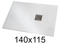 Shower tray 140x115 cm extra-flat resin - VERONE XL