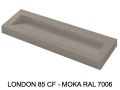 85cm wall-mounted or inset linear washbasin – LONDON XL 85