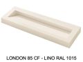 85cm wall-mounted or inset linear washbasin – LONDON XL 85