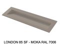 85cm wall-mounted or inset linear washbasin – LONDON XL 85