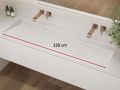 Suspended or built-in gutter top 120 cm – LONDON XXL 120