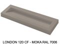 Suspended or built-in gutter top 120 cm – LONDON XXL 120