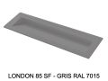 Suspended or built-in gutter top 120 cm – LONDON XXL 120