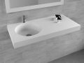 Suspended or countertop with round basin Ø35 cm – CARDIFF