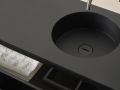 Suspended or countertop with round basin Ø35 cm – CARDIFF