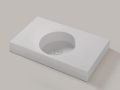Suspended or countertop with round basin Ø35 cm – CARDIFF