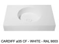 Suspended or countertop with round basin Ø35 cm – CARDIFF