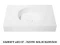Suspended or countertop with round basin Ø35 cm – CARDIFF