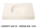 Suspended or countertop with round basin Ø35 cm – CARDIFF