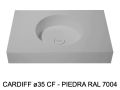 Suspended or countertop with round basin Ø35 cm – CARDIFF