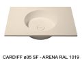 Suspended or countertop with round basin Ø35 cm – CARDIFF