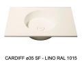 Suspended or countertop with round basin Ø35 cm – CARDIFF