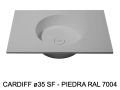 Suspended or countertop with round basin Ø35 cm – CARDIFF