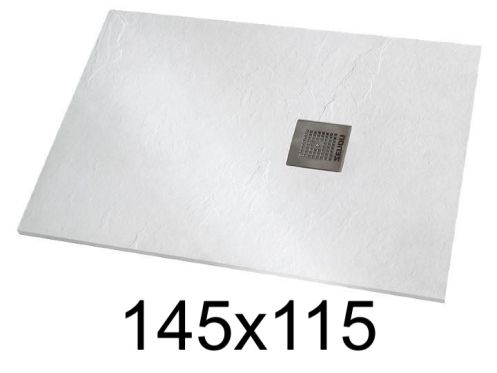 Shower tray 145x115 cm extra-flat resin - VERONE XL