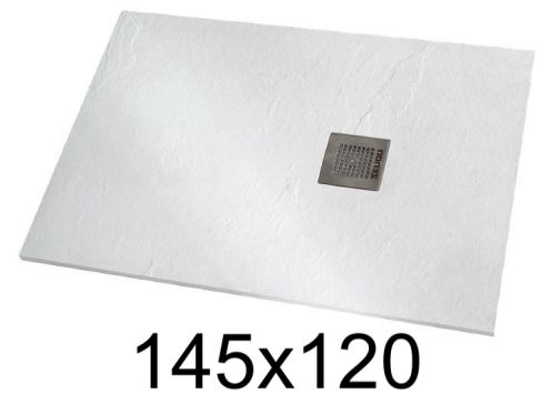 Shower tray 145x120 cm extra-flat resin - VERONE XL