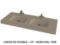 Custom-made double-sin top suspended or built-in – LEEDS 50 DOUBLE
