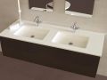 Custom-made double-sin top suspended or built-in – LEEDS 50 DOUBLE