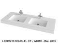 Custom-made double-sin top suspended or built-in – LEEDS 50 DOUBLE