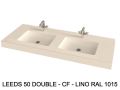 Custom-made double-sin top suspended or built-in – LEEDS 50 DOUBLE