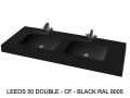 Custom-made double-sin top suspended or built-in – LEEDS 50 DOUBLE
