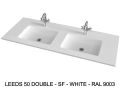 Custom-made double-sin top suspended or built-in – LEEDS 50 DOUBLE