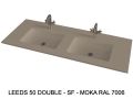Custom-made double-sin top suspended or built-in – LEEDS 50 DOUBLE
