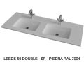 Custom-made double-sin top suspended or built-in – LEEDS 50 DOUBLE