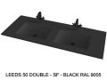 Custom-made double-sin top suspended or built-in – LEEDS 50 DOUBLE