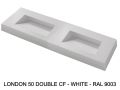 Suspended or built-in double-in gutter plan – LONDON DOUBLE 50