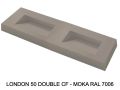 Suspended or built-in double-in gutter plan – LONDON DOUBLE 50