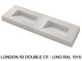 Suspended or built-in double-in gutter plan – LONDON DOUBLE 50