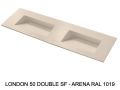 Suspended or built-in double-in gutter plan – LONDON DOUBLE 50