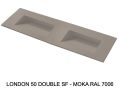 Suspended or built-in double-in gutter plan – LONDON DOUBLE 50