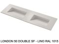 Suspended or built-in double-in gutter plan – LONDON DOUBLE 50