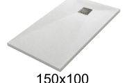 150x100 cm Extra-Flat Resin Shower Tray TECNIK