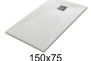 150x75 cm Extra-Flat Resin Shower Tray TECNIK